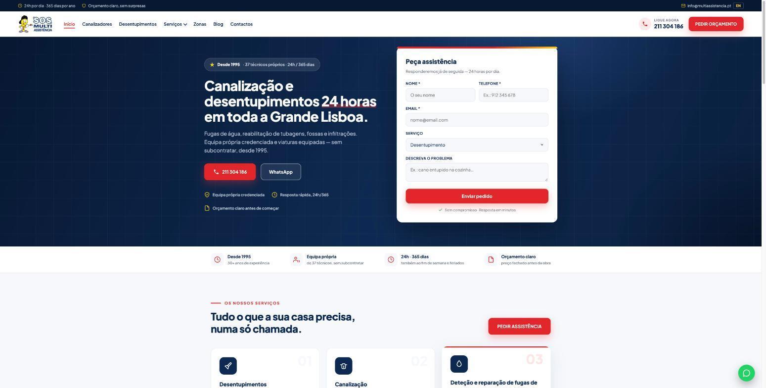 Site da SOS Multiassistência