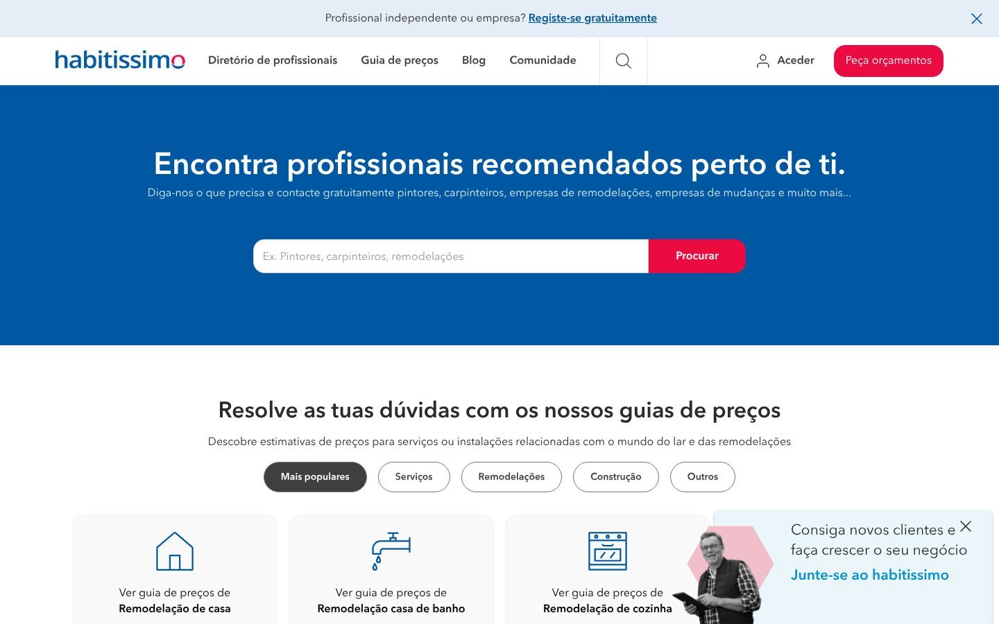 Site do Habitissimo