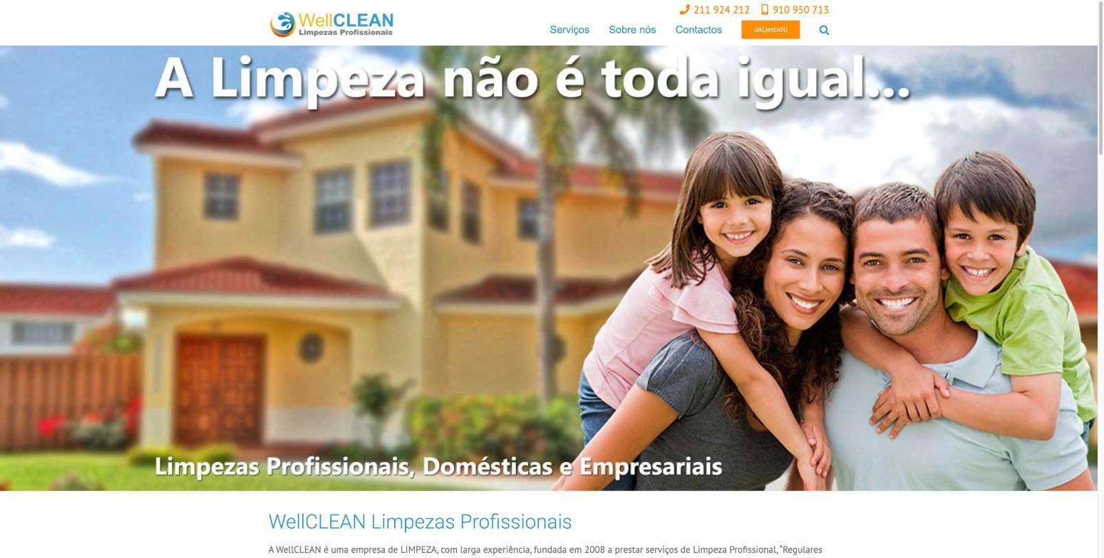 Site da Well Clean