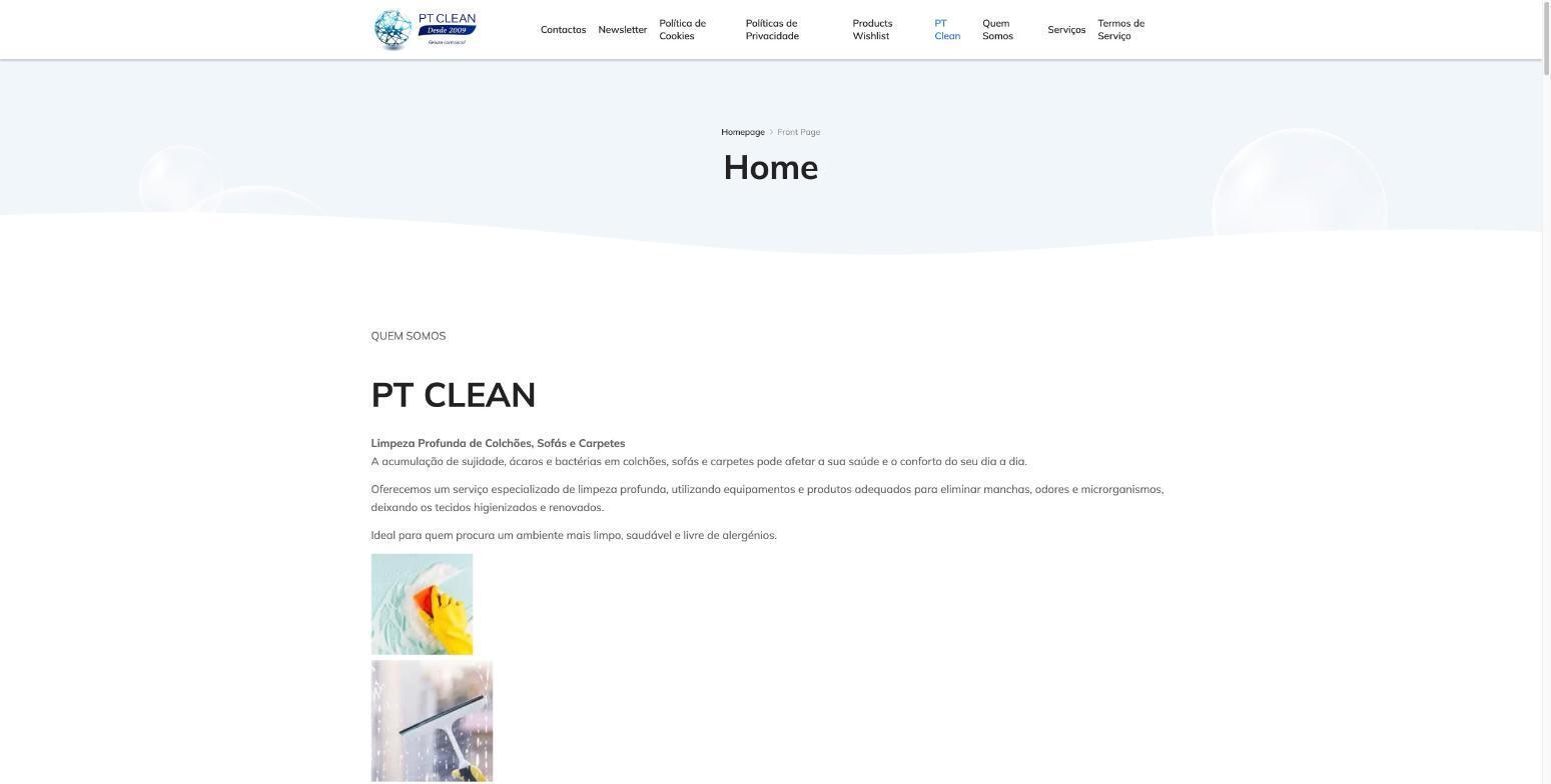 Site da PT Clean