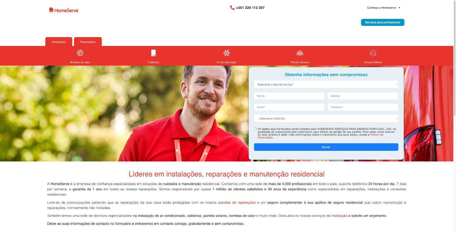 Site da HomeServe